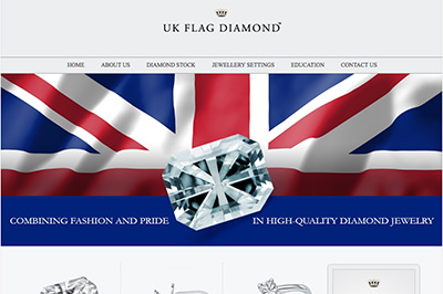 UK Flag Diamond
